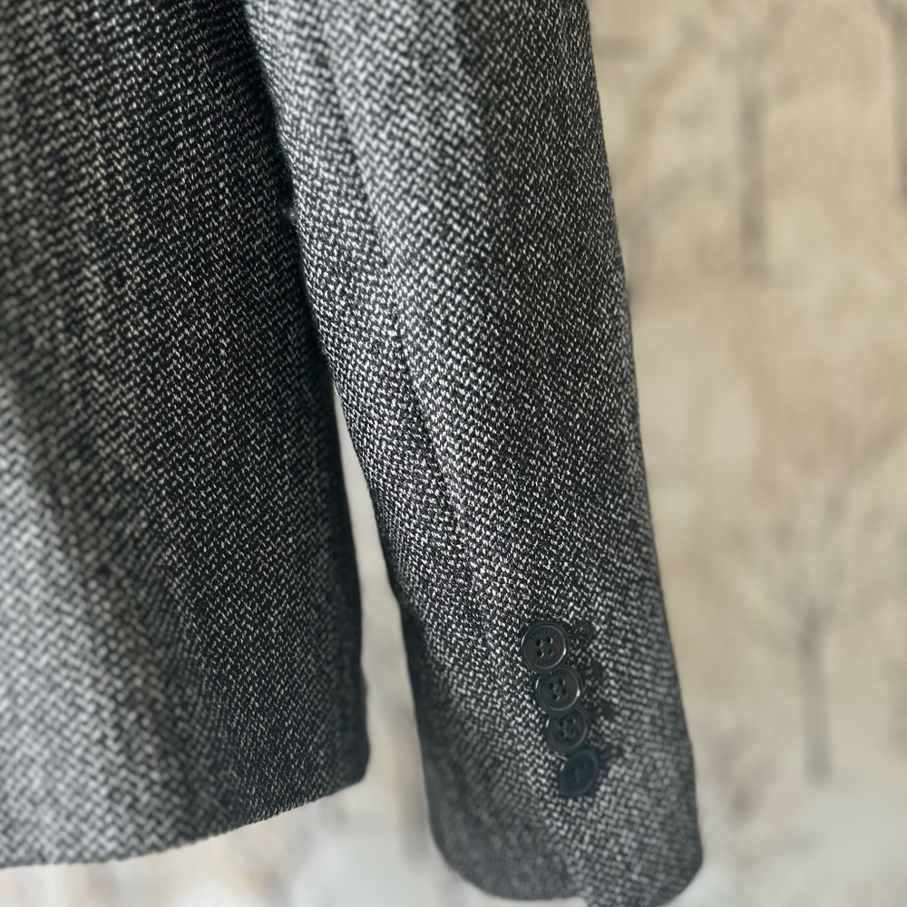 Express Gray Double-Breasted Blazer - image 5